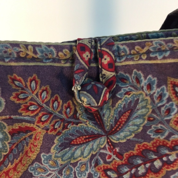 VINTAGE Navy Vera Bradley Tote & Cosmetic Bag - Picture 5 of 8